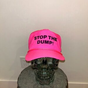 Vintage neon pink trucker hat